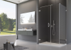 Ronal Sanswiss drzwi jednoczęściowe ze ścianką stałą w linii 90x200 cm, szkło satyna, profile chrom PU31PG0901049